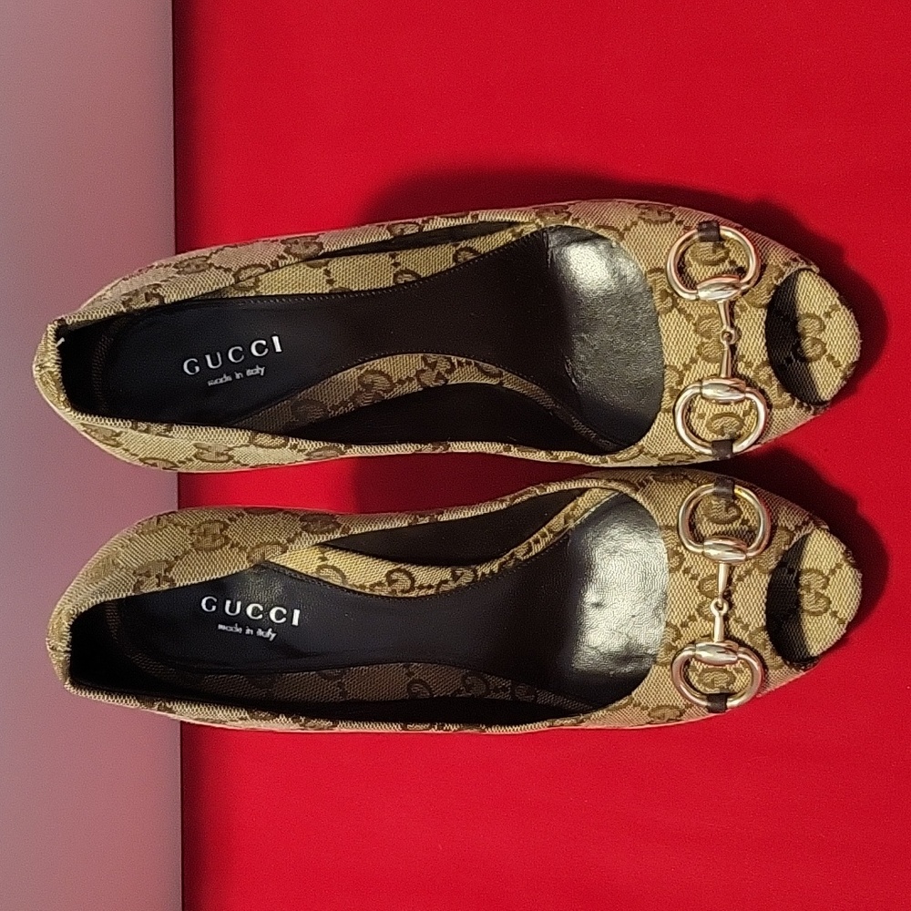 Gucci Monogram Heels